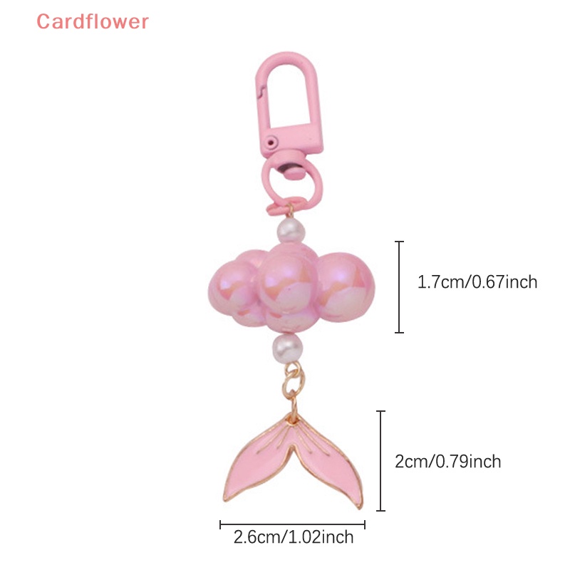 Móc Khóa Hình Đuôi Cá Đính Ngọc Trai Thời Trang Mới