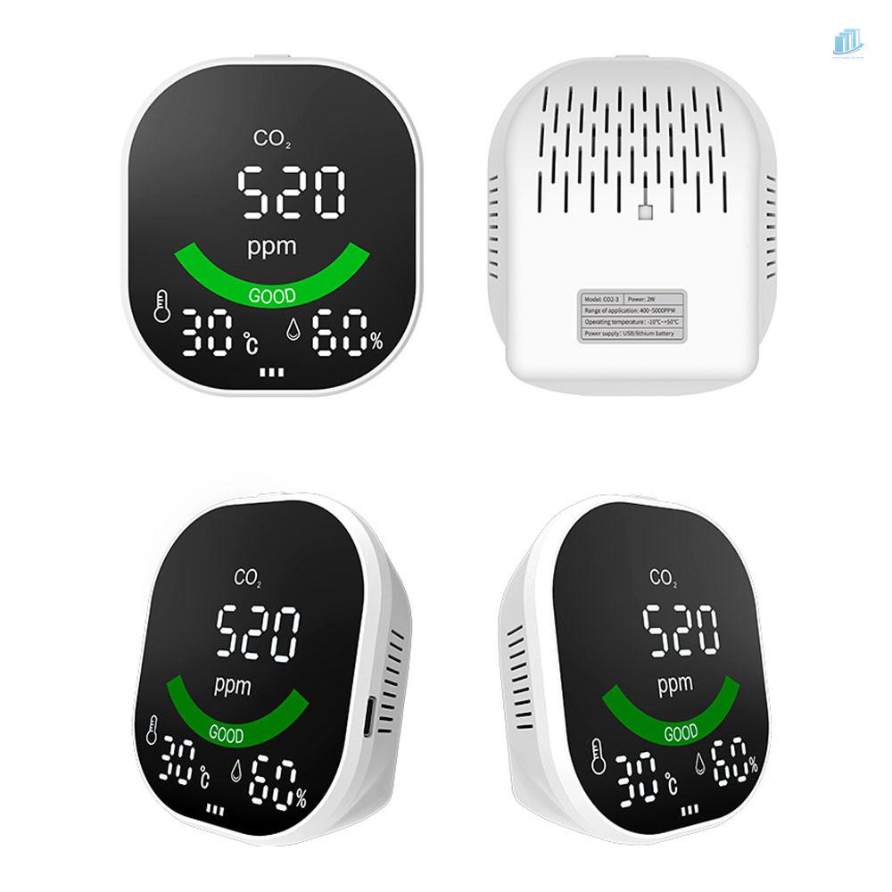 Thiết Bị Đo Độ Ẩm / Nhiệt Độ CO2 3 Trong 1 s2mwvn Có Màn Hình Hiển Thị Kỹ Thuật Số