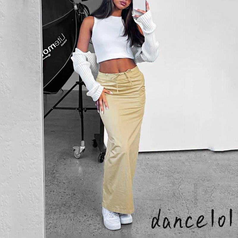 Chân Váy Eo Cao Màu Trơn Dành Cho Nữ Khiêu Vũ1O1