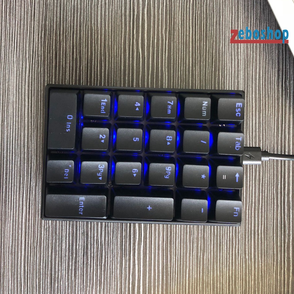 Bàn Phím Cơ Mini K23 Giao Diện Type-C 21 Phím Có Dây USB Tiện Dụng Cho Gia Đình