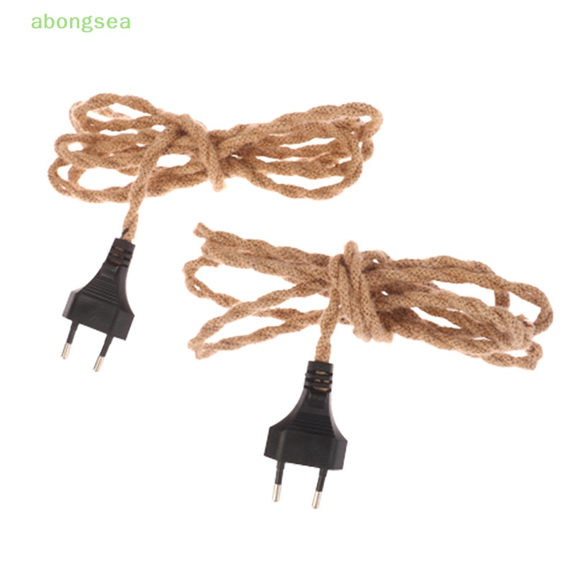 Dây Cáp Nối Nguồn Điện Hai Đầu Tròn Phích Cắm EU Cổ Điển Bongsea Trang Trí Cho Lighg