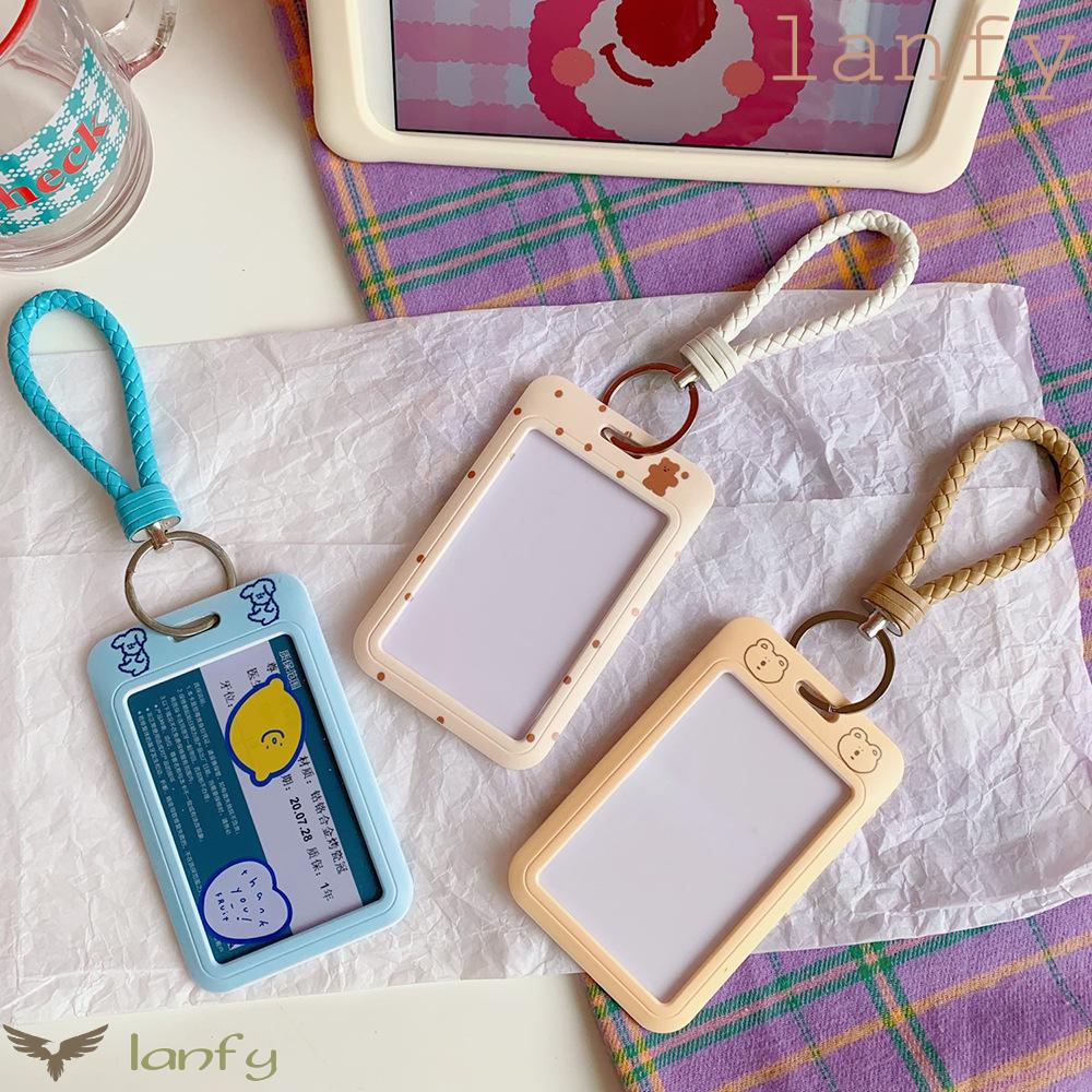 Ví Đựng Thẻ Đa Năng Có Móc Khóa Hình Gấu Đáng Yêu