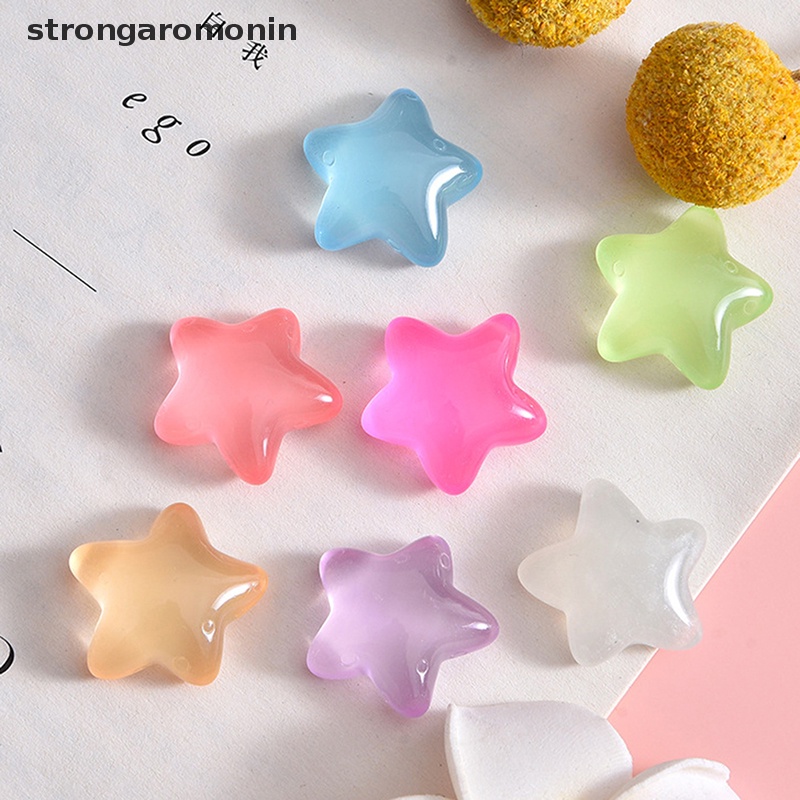 Set 3 Mô Hình Ngôi Sao Dạ Quang Mini Bằng Nhựa Resin Trang Trí Tiểu Cảnh / Sân Vườn