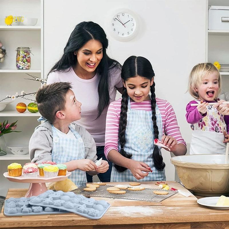 Khuôn Làm Bánh Mousse Tráng Miệng Chủ Đề Phục Sinh Cho Nhà Bếp