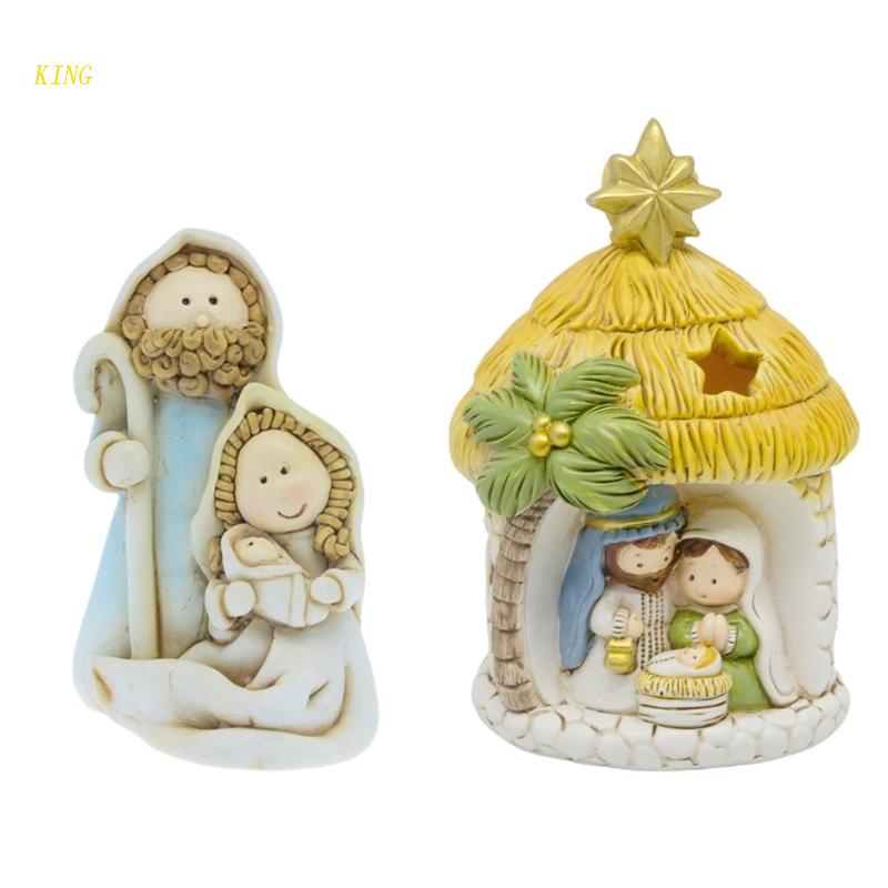 Đồ trang trí Chúa Jesus Bằng Nhựa Resin Trang Trí Giáng Sinh Sinh Nhật