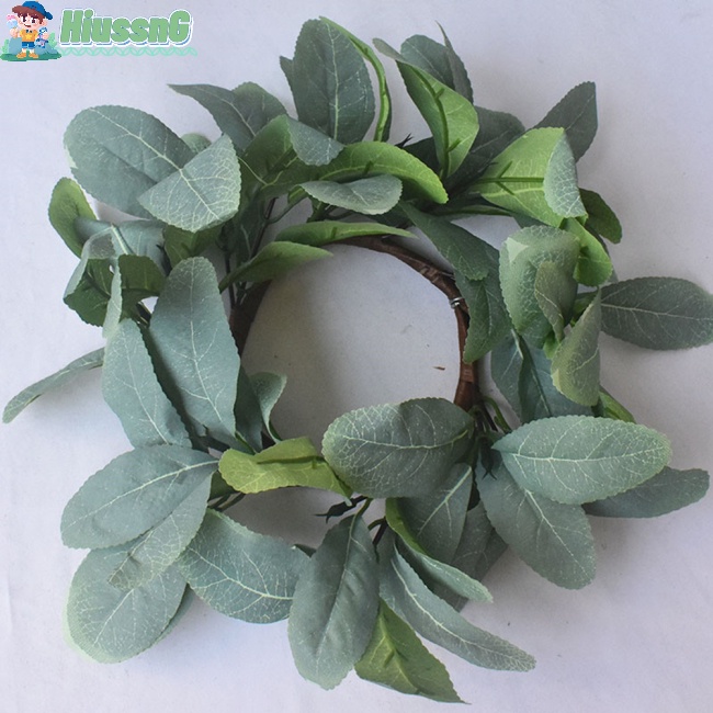 Vòng Hoa Bạch Đàn Nhân Tạo Siêu Nhẹ Dùng Trang Trí Nhà Cửa / Tiệc Cưới