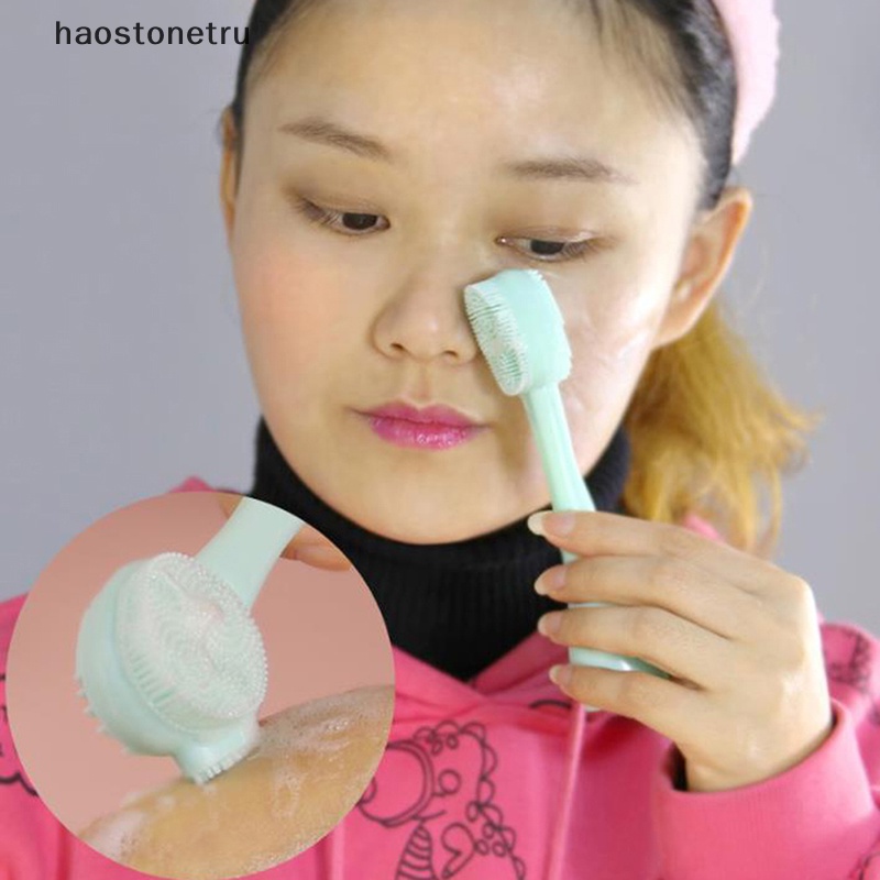1 Bàn Chải Silicone Rửa Mặt Tẩy Tế Bào Chết Mát Xa Chăm Sóc Da