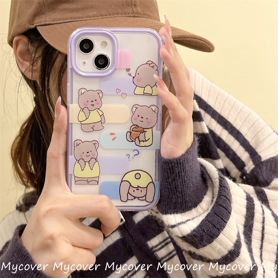 Ốp Điện Thoại Silicon Mềm Hình Gấu / Thỏ Cho iPhone 14 13 12 11 Pro Max X XR Xs Max 6 7 8 Plus