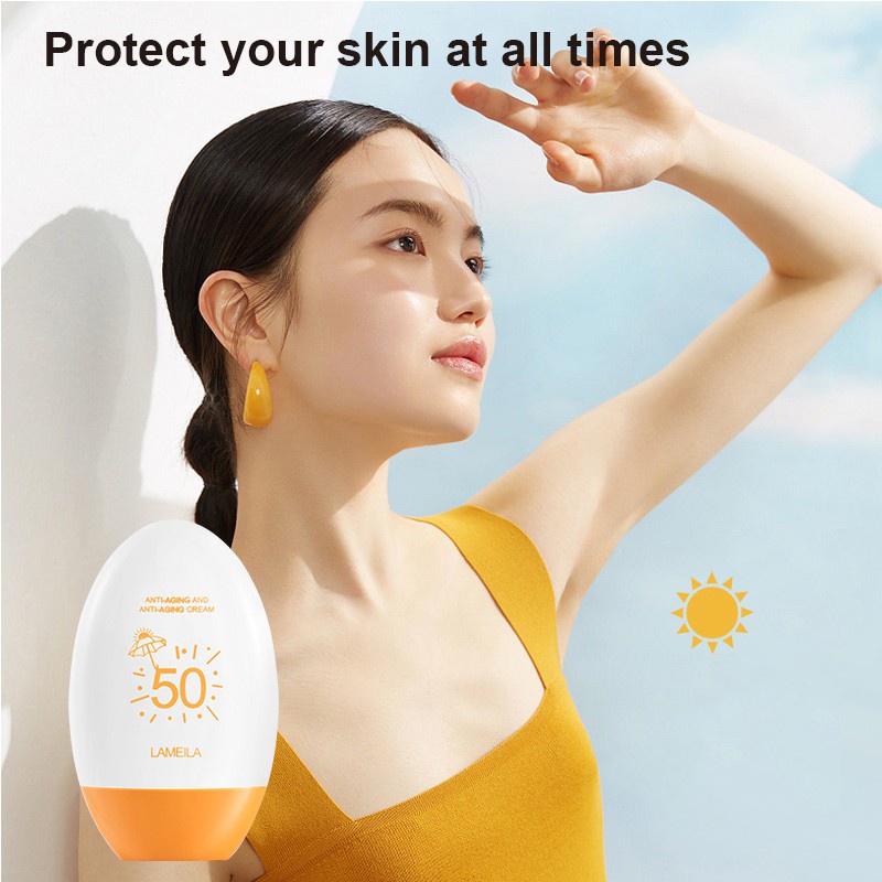Kem chống nắng Lameila chăm sóc da mặt bảo vệ da chống tia UV Spf50+ 55ml