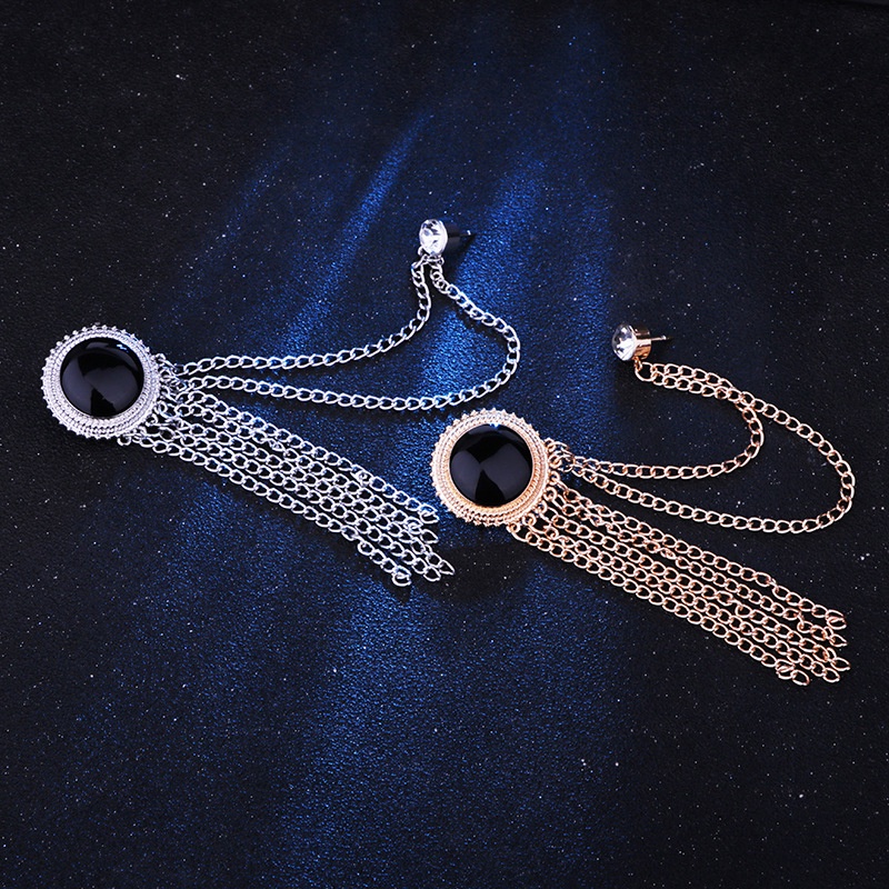 Cài Áo Tua Rua Màu Đen Chất Lượng Cao Thời Trang Cho Nam