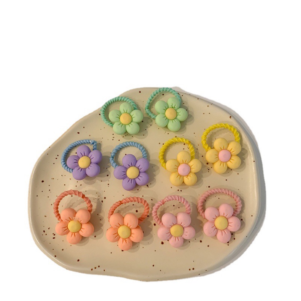 Dây Cột Tóc Ba Chiều Mềm Mại Họa Tiết Trái Cây Hoạt Hình Ba Chiều Thời Trang Hàn Quốc Cho Bé