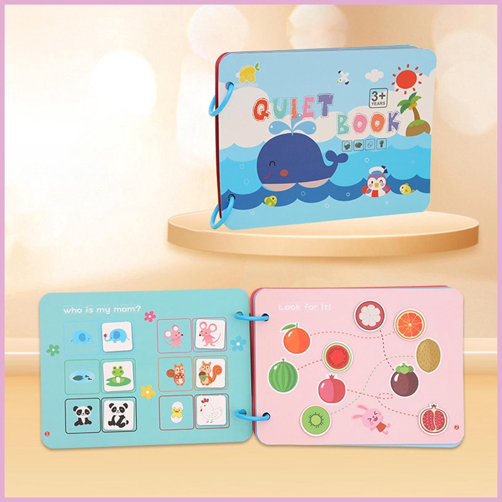 Sách Hình Dán Thú Vị Giáo Dục Montessori Cho Bé