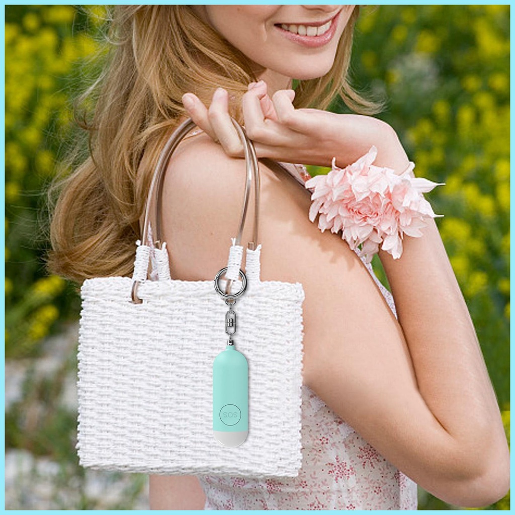 Móc Khóa Có Đèn Báo Động 130dB An Toàn Đa Năng Sạc USB