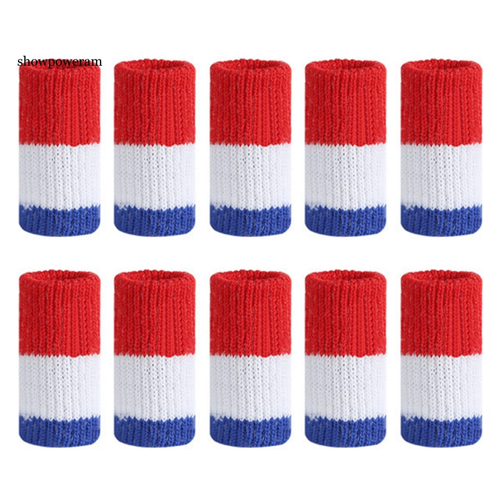 Set 10 Găng Tay Dệt Kim Mềm Mại Bảo Vệ Ngón Tay Khi Chơi Cầu Lông