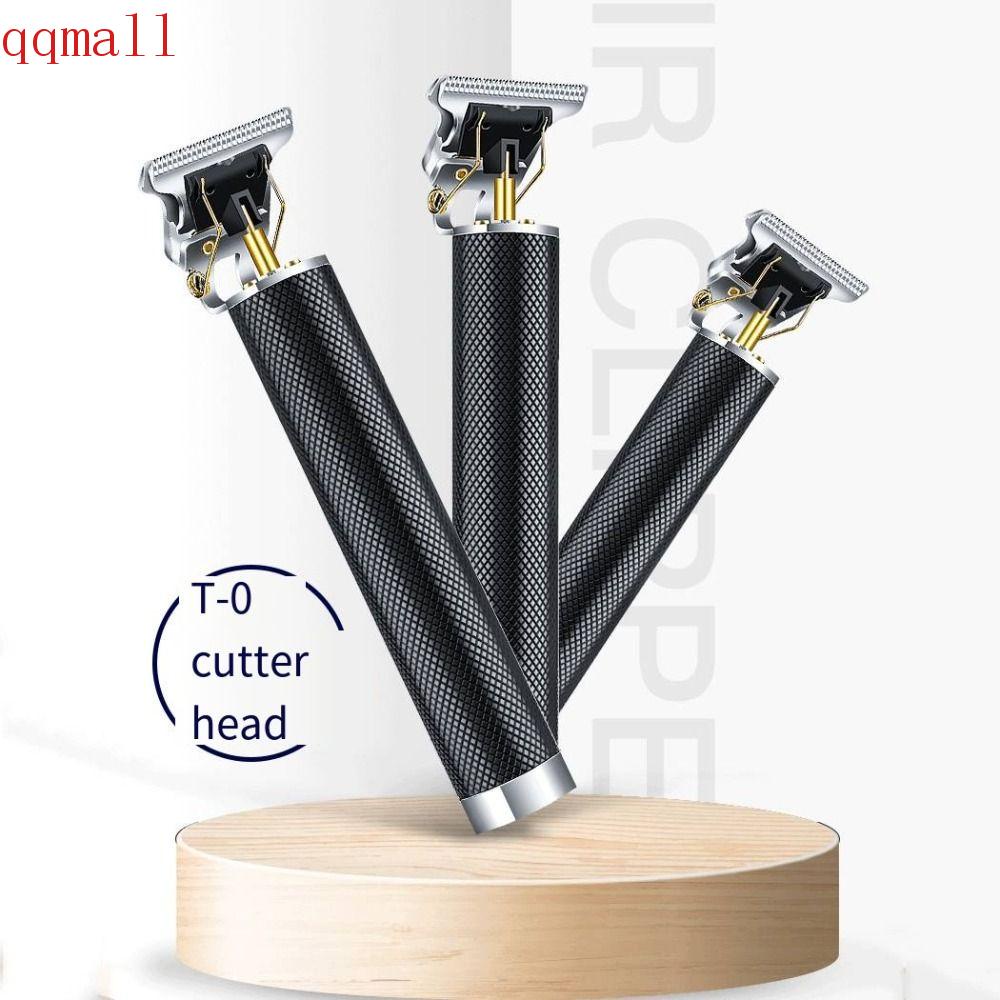 Tông Đơ Cắt Tóc Đầu Phẳng Bằng Thép Không Gỉ Sạc USB