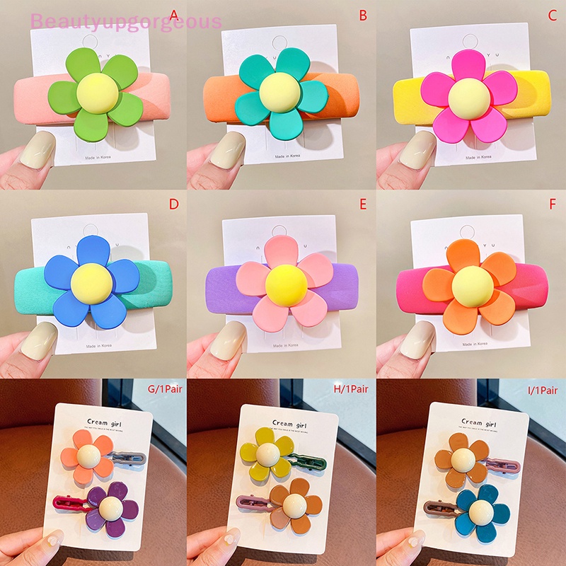 Kẹp Tóc Hình Hoa Nhiều Màu Sắc Ngọt Ngào Cho Nữ