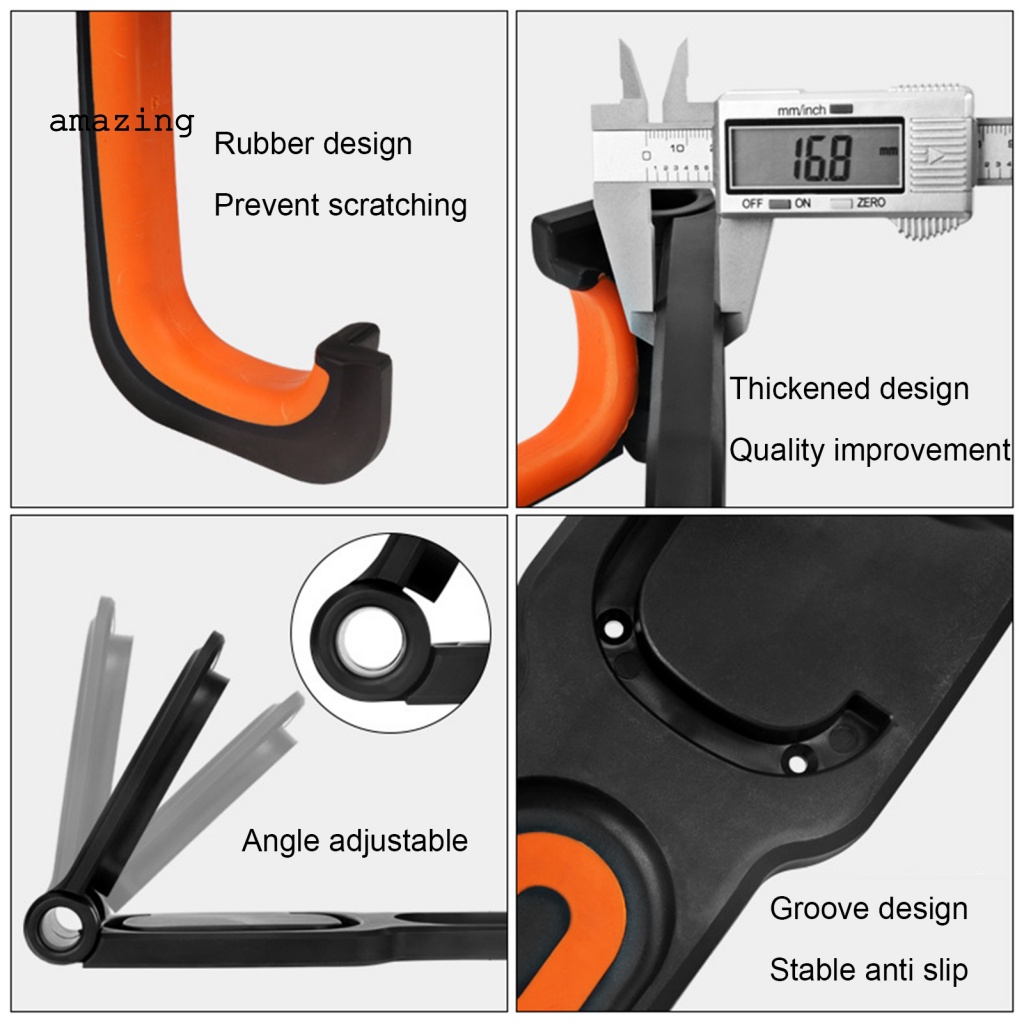 Giá Đỡ Xe Đạp Gắn Tường Chống Ăn Mòn Tiết Kiệm Không Gian