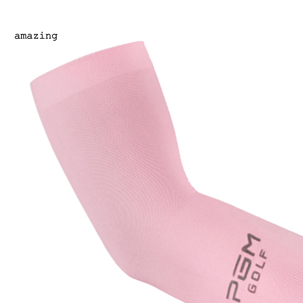 1 Cặp Găng Tay Dài Bằng Lụa Lạnh Để Chơi Golf Tiện Dụng