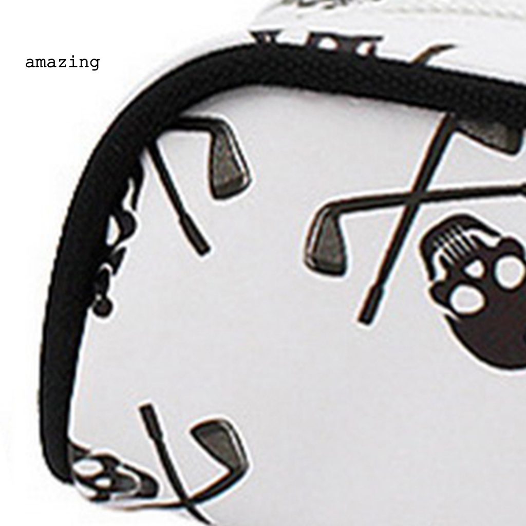 Túi Đựng Bóng Golf Đeo Hông In Họa Tiết Đầu Lâu Có Khóa Kéo Mượt Mà