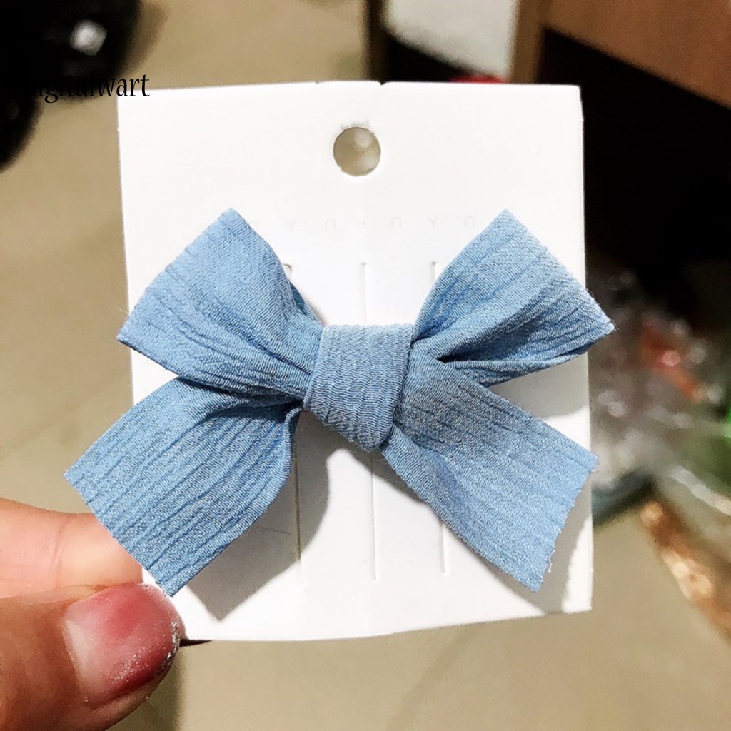 Kỹ Thuật Số| 1 Cặp Kẹp Tóc Co Dãn Đính Nơ In Hoa Dễ Thương