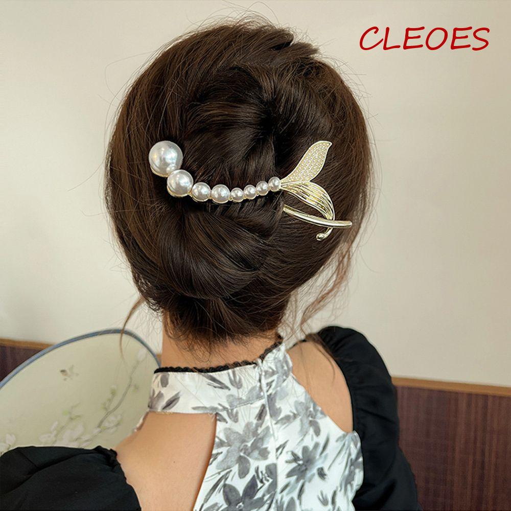 Kẹp Tóc Đuôi Ếch Thanh Lịch Cho Nữ Giá Đỡ