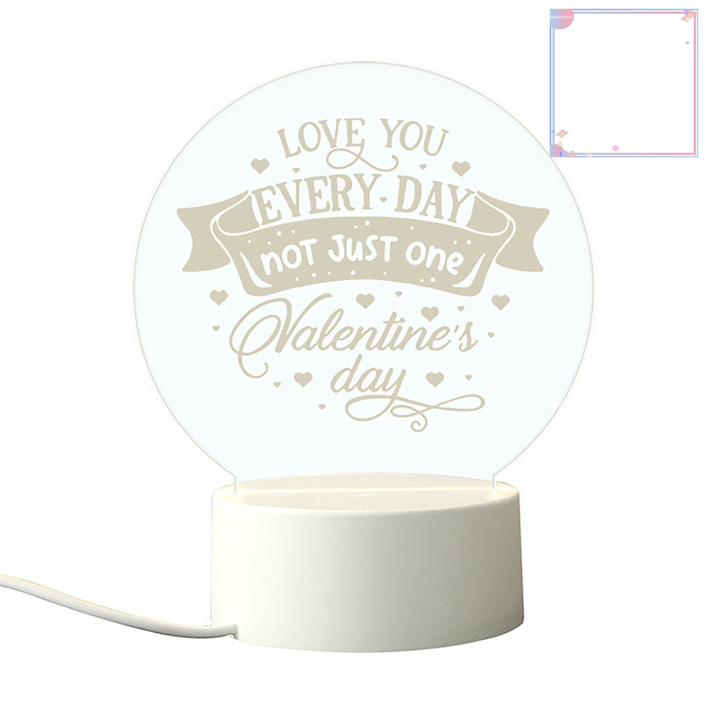 [DDJ] Đèn Bàn Acrylic Mềm Không Chói Tiết Kiệm Năng Lượng Có Đế Đèn LED Trang Trí Phòng Ngủ