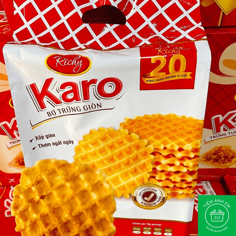 Bánh Karo Richy bơ trứng giòn gói 150g/ 270g