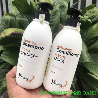 🌼Chính hãng 🌺Cặp gội xả dành cho tóc gàu, dầu, nhanh bết, và hay rụng tóc Prosee Balancing 500mlx2