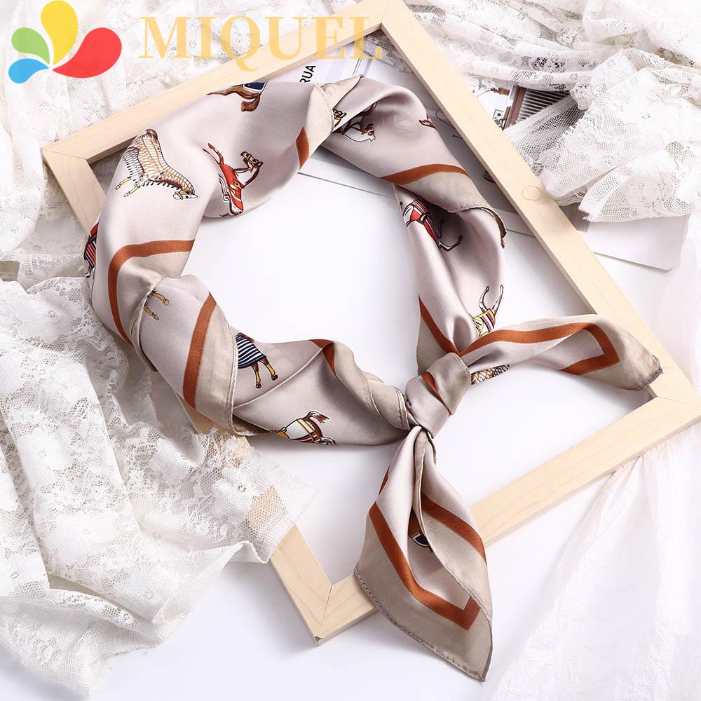 Khăn Choàng Cổ Hình Vuông In Họa Tiết Ngựa Thời Trang Đi Biển Cho Nữ