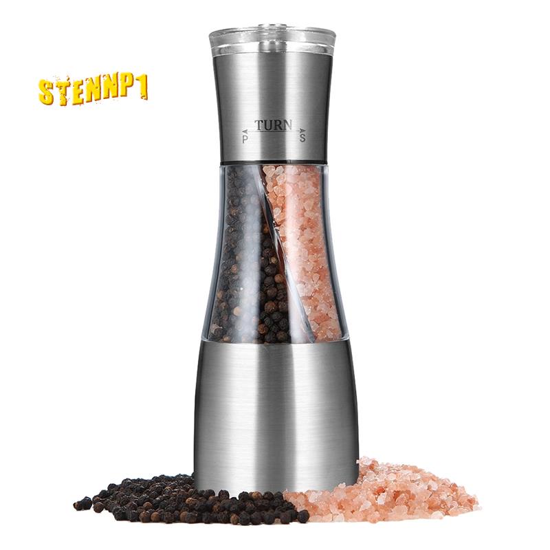 Dụng Cụ Xay Tiêu 2 Trong 1 Bằng Gốm Có Thể Điều Chỉnh Tiện Dụng