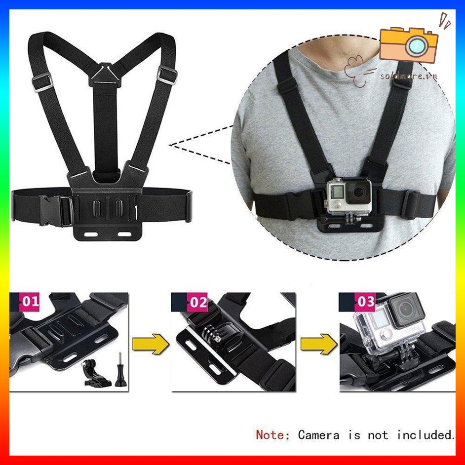 Đai dây đeo gắn trên ngực có thể điều chỉnh cho Gopro Hero 2/3/3+/4/5/6