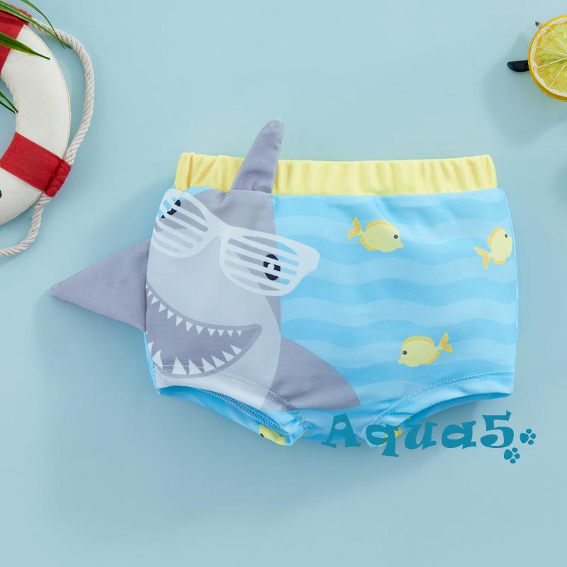 Bộ Đồ Bơi Co Giãn Nhanh Khô In Họa Tiết Cá Mập Thời Trang Mùa Hè Cho Bé Trai