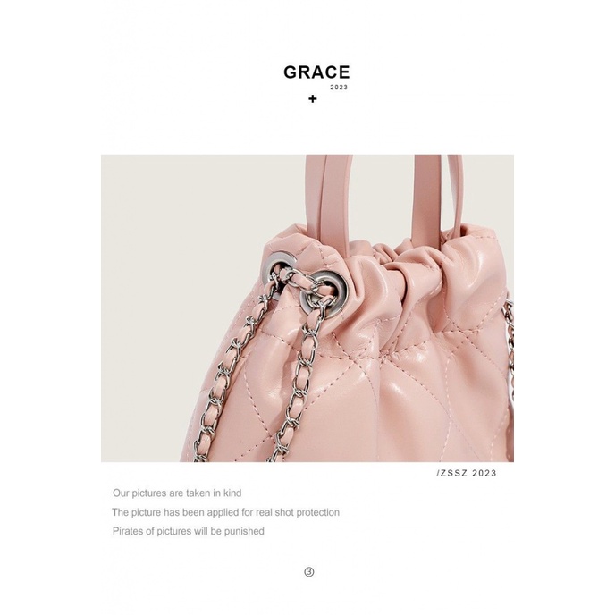 Ba Lô Đeo Vai Đính Đá Phối Dây Xích Kiểu Đường Phố Hàn Quốc Thời Trang 2023 Cho Nữ