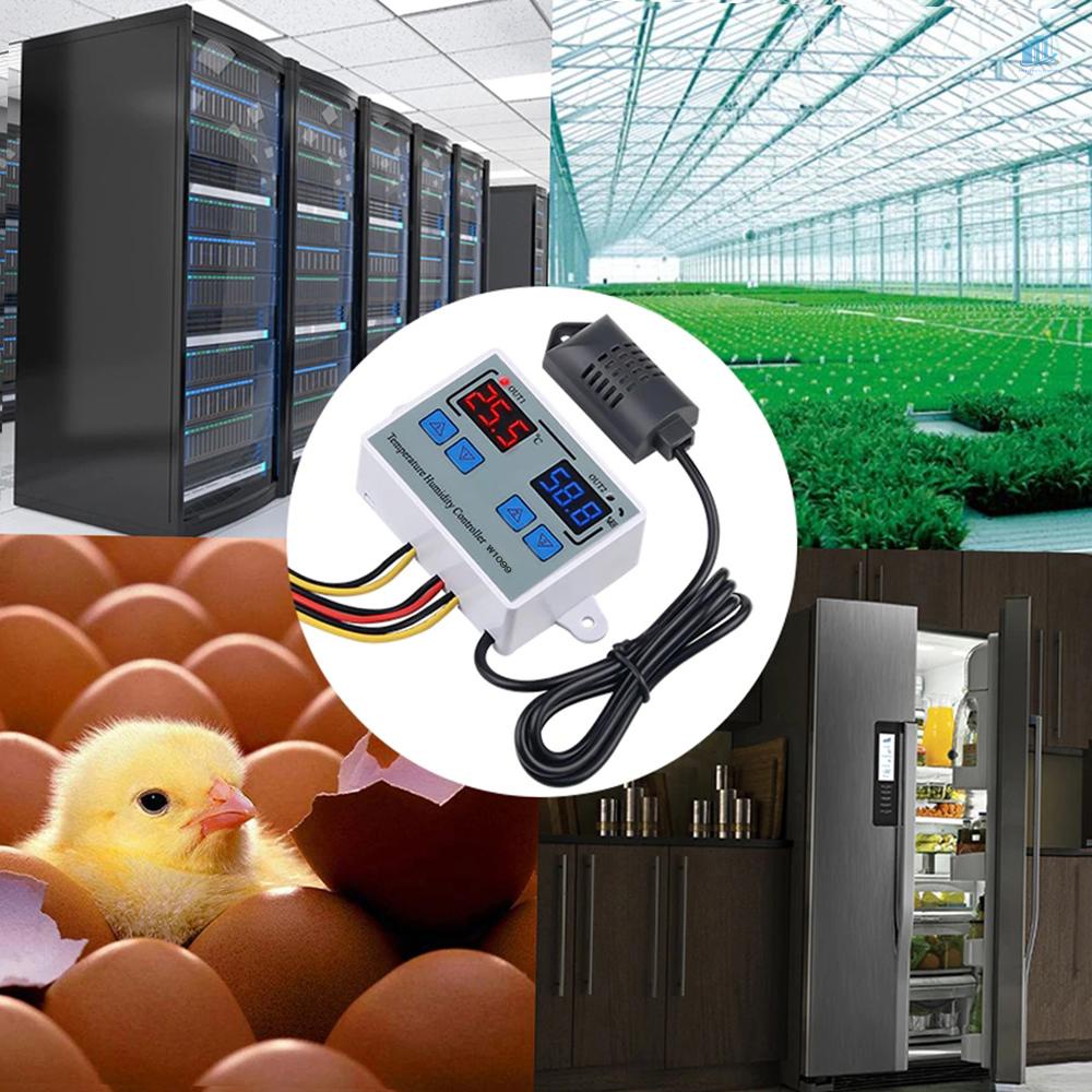 Bộ Điều Khiển Nhiệt Độ Và Độ Ẩm Kỹ Thuật Số W1099 AC110-220V Cho Tủ Lạnh