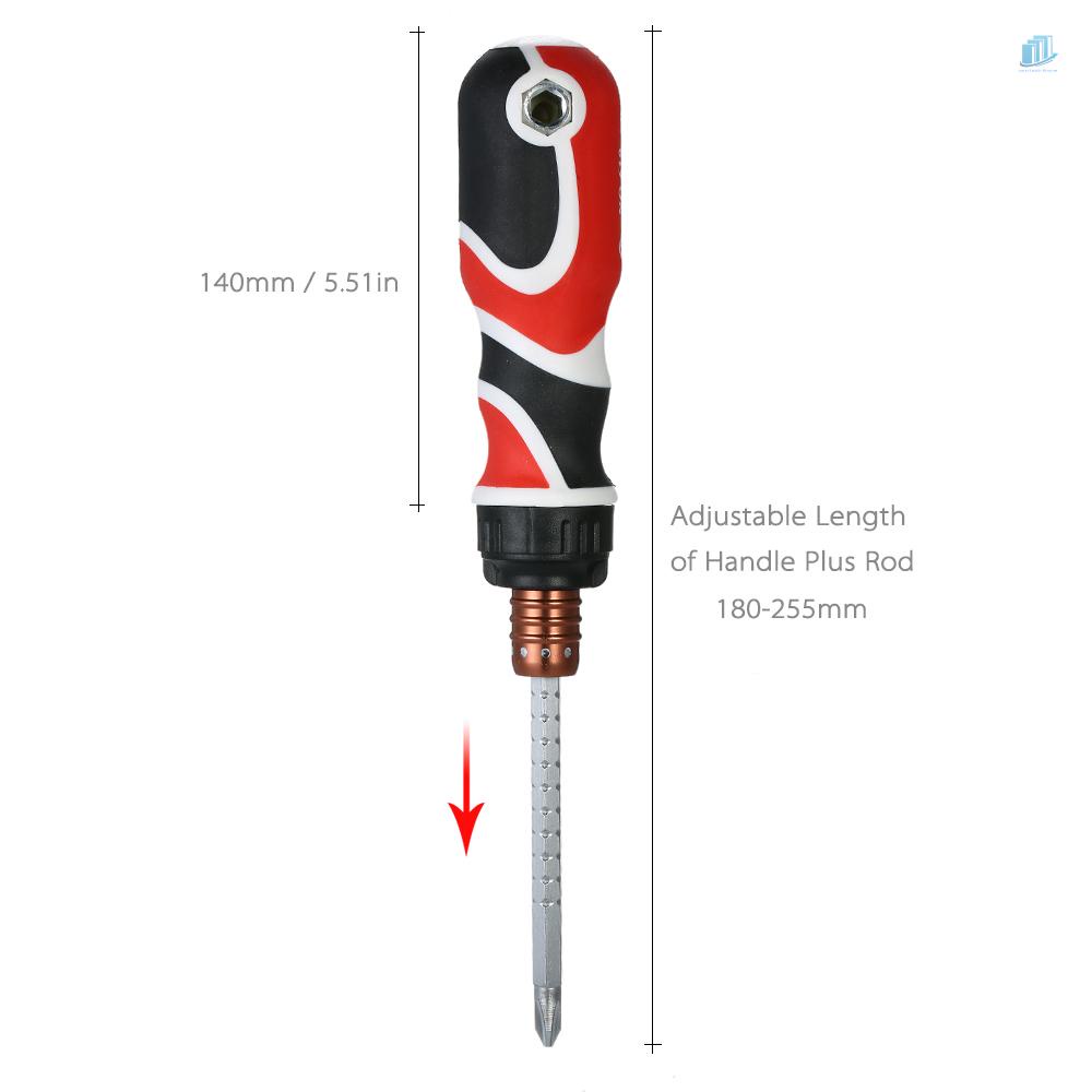 Bộ Tuốc Nơ Vít Từ Tính Hai Chiều 2 Trong 1 Có Thể Điều Chỉnh Hình Lục Giác