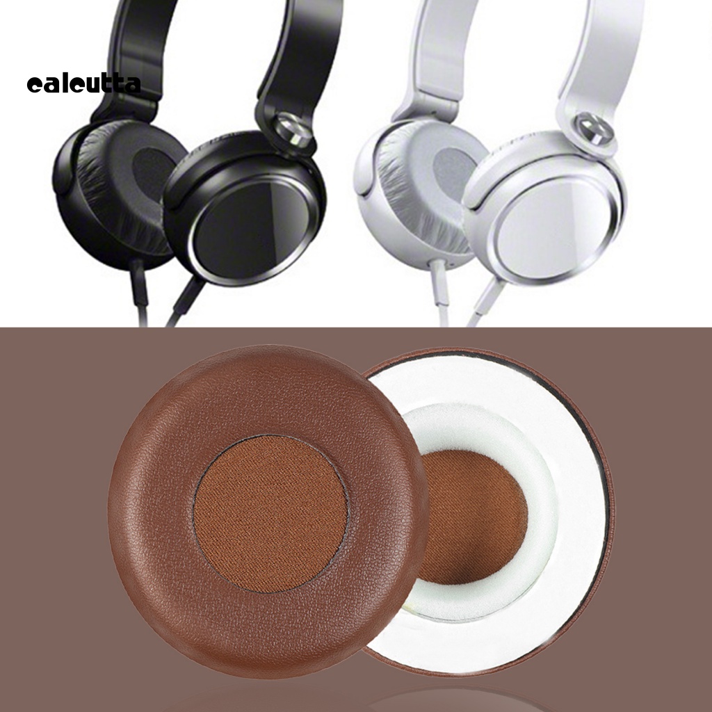 1 Cặp Vỏ Bọc Tai Nghe Bằng Da Giả Chống Bụi Thoải Mái Thay Thế Cho Sony MDR-XB400 MDR-XB600