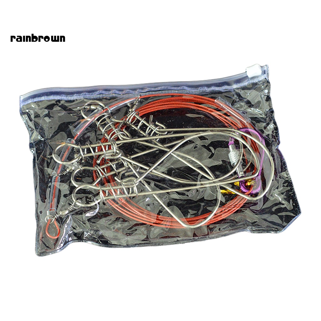 1 Bộ 5 Khóa Câu Cá Bằng Thép Không Gỉ