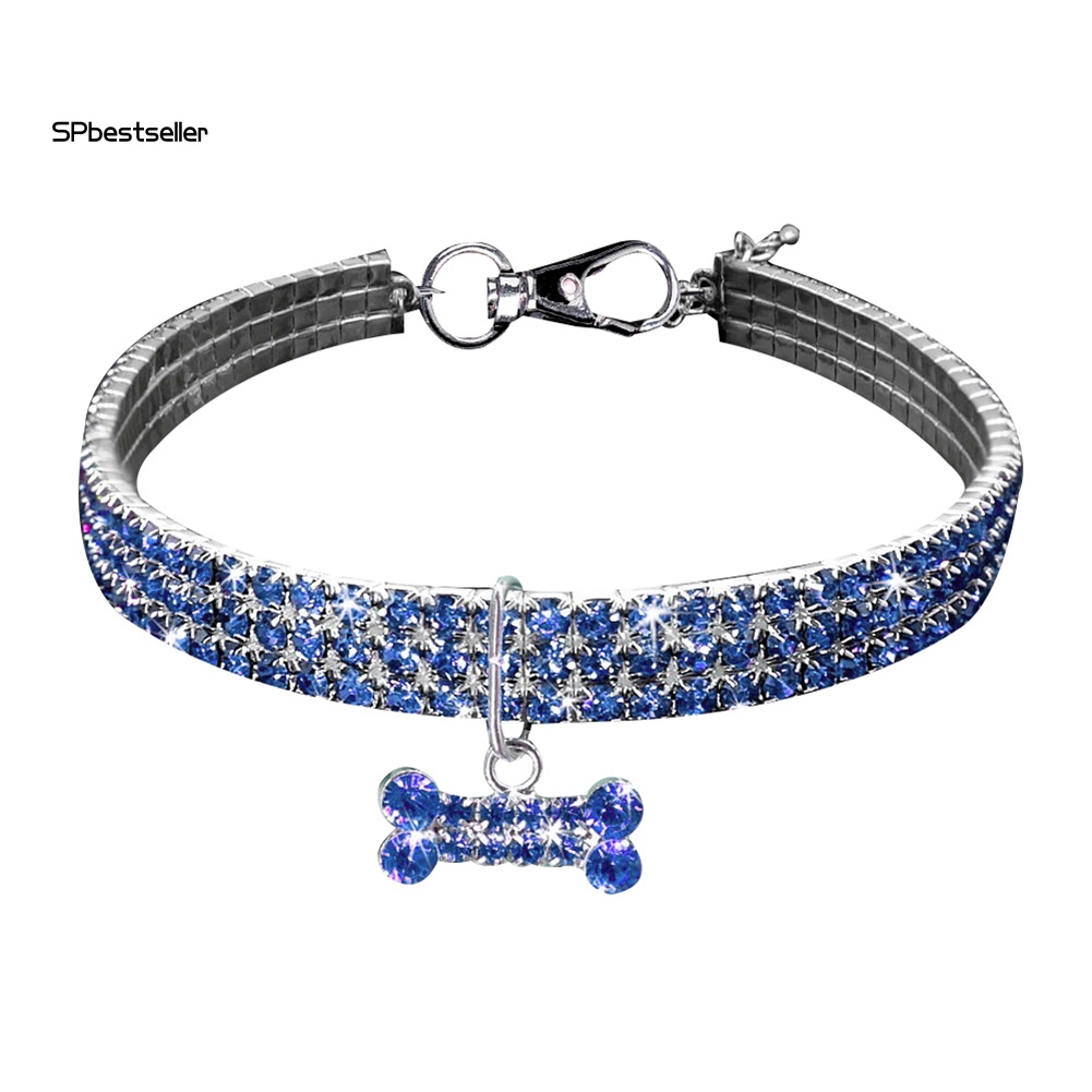 Vòng Cổ Nhiều Hàng Đính Đá Lấp Lánh Cho Thú Cưng