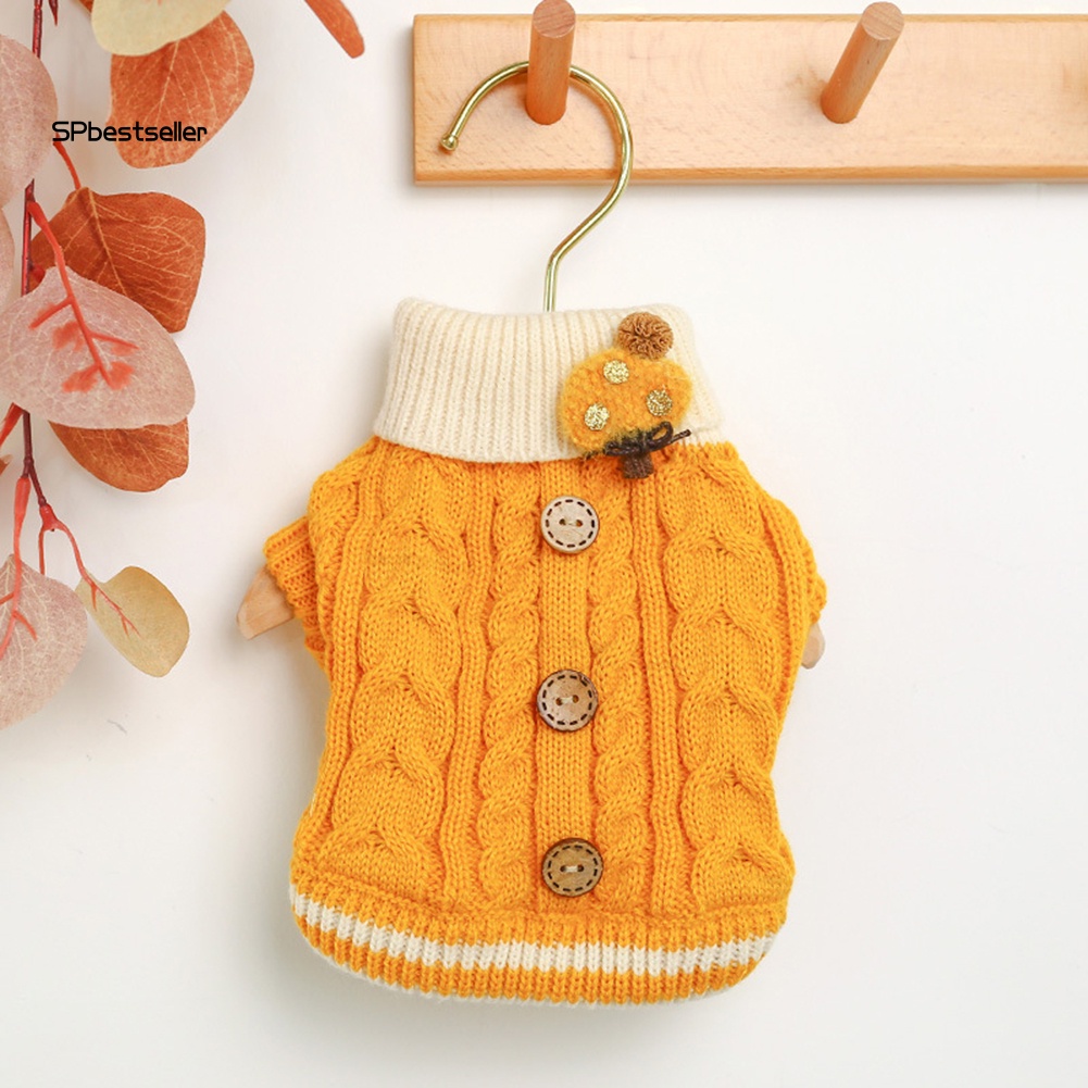 Áo Sweater Mềm Mại Ấm Áp Cài Nút Xoắn Màu Tương Phản Thời Trang Mùa Đông Cho