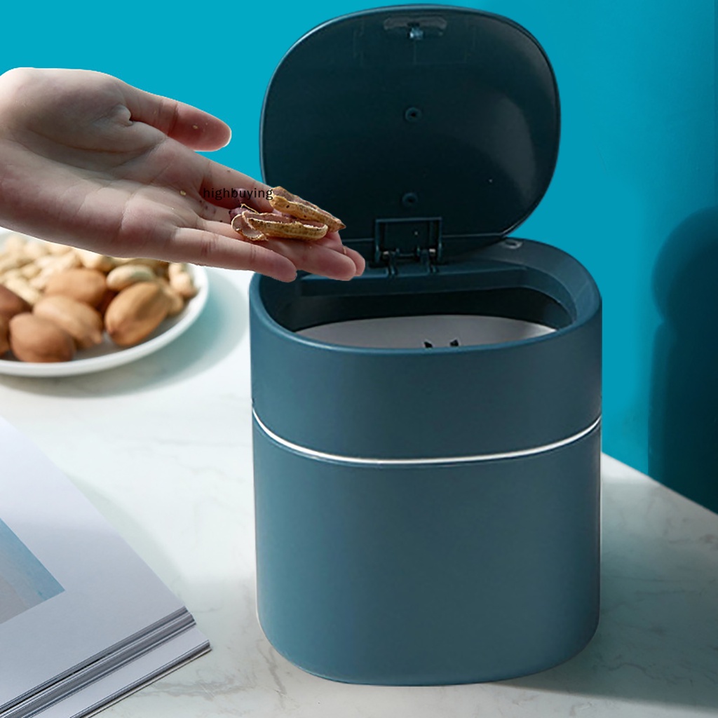 Thùng Rác Mini Để Bàn Có Nắp Đậy Tiện Lợi