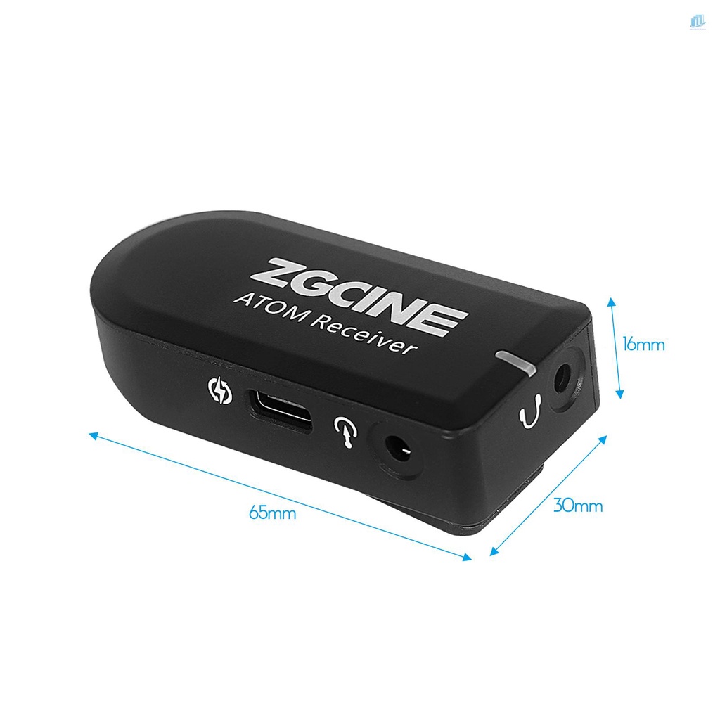Bộ Micro Không Dây ZGCINE ATOM 2.4G Có Thể Sạc Lại Được