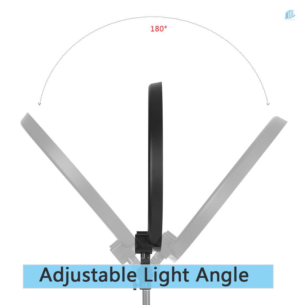 Vòng Đèn LED 36W 5600K 600K Ánh Sáng Trắng Cho Máy Ảnh Andoer LA-650D 18inch