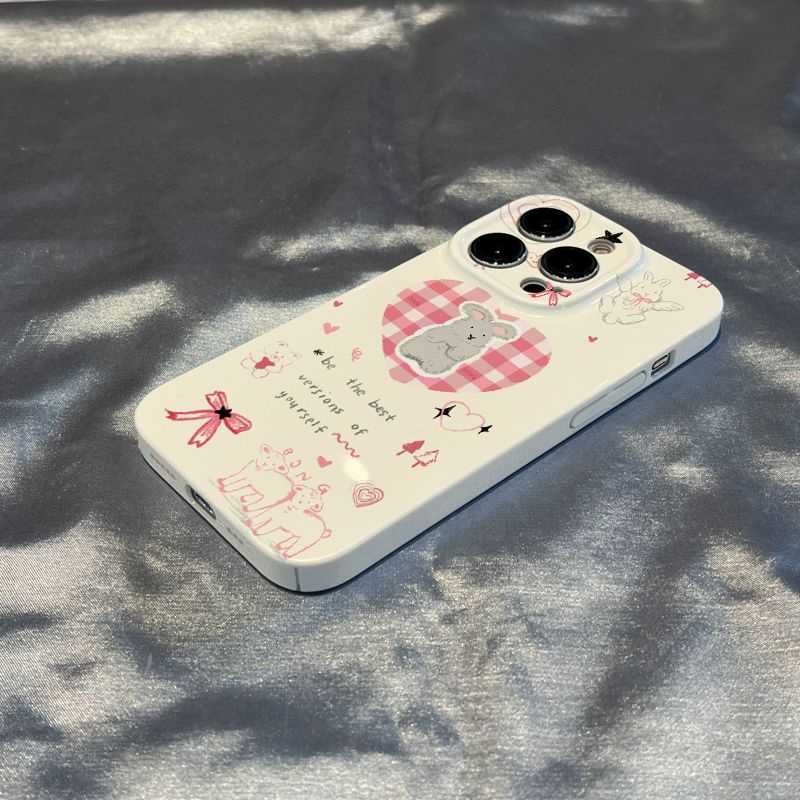 Ốp Điện Thoại Cứng / Mềm In Hình Thỏ Cừu / Trái Tim Nữ Tính Cho Apple promax14 xs13 iPhone1211plus / M2HW
