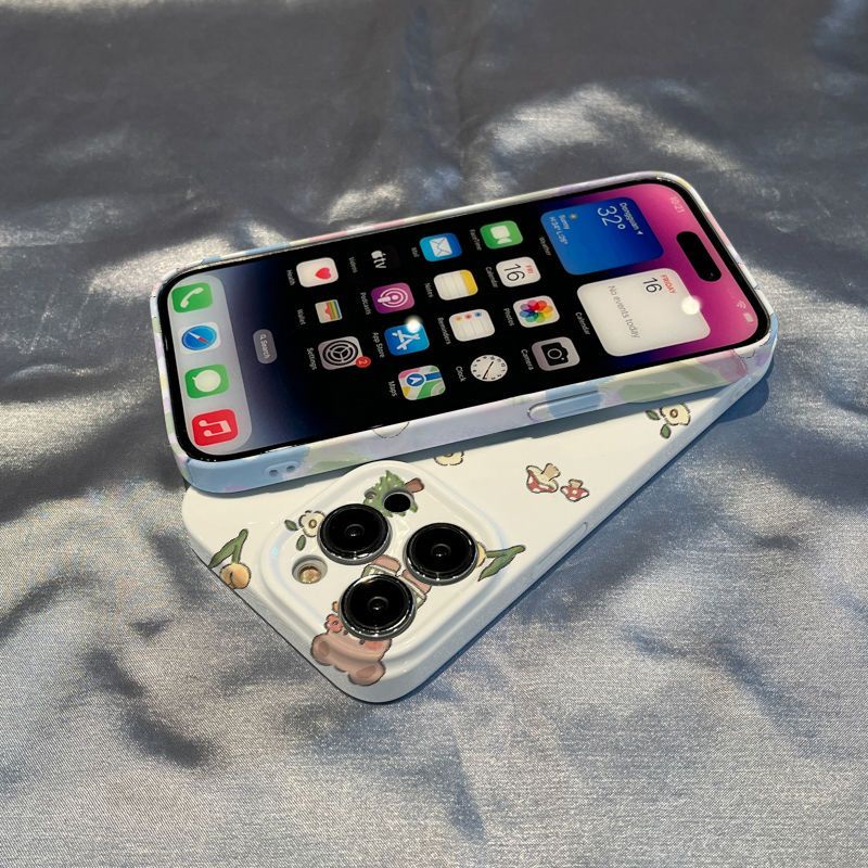 Ốp Điện Thoại In Hình Gấu / Thỏ Nhiều Màu Sắc Cho Iphone 11 plus / 87 Xr 12 1314XSplus / W2X2