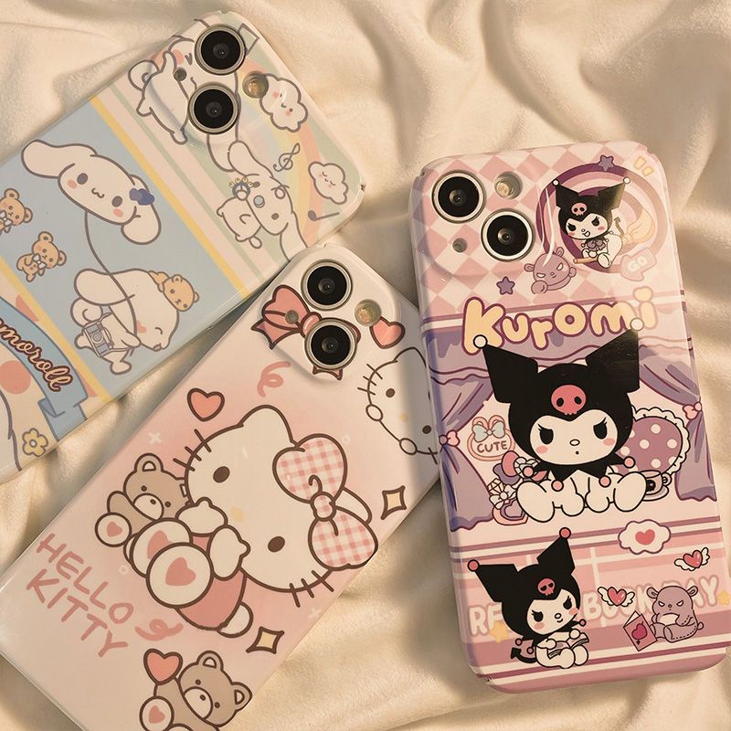 Ốp Điện Thoại Cứng Họa Tiết Hoạt Hình Dễ Thương Cho Iphone 7P 11 14xsmax12 xr8pro13 plus BZ7W