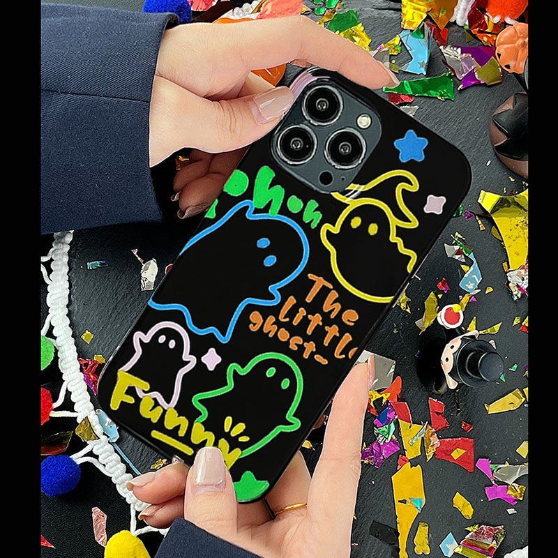 Ốp Điện Thoại Cứng Họa Tiết Cô Gái Và Ma Độc Đáo Cho iPhone13 Male / 8p14Pro 12 F32C Maxxr11