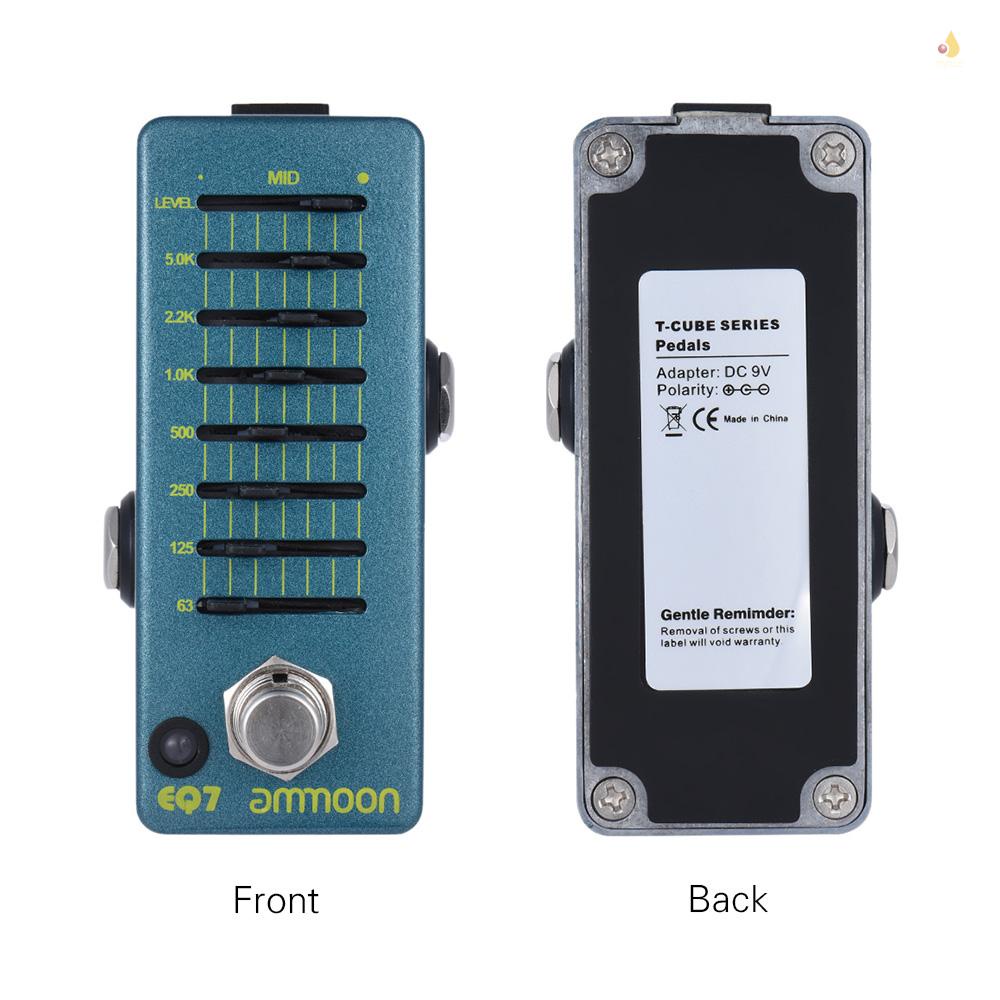 Bàn Đạp Hiệu Ứng Đàn Guitar ammoon EQ7 Mini 7 Băng Tần Chất Liệu Hợp Kim Nhôm