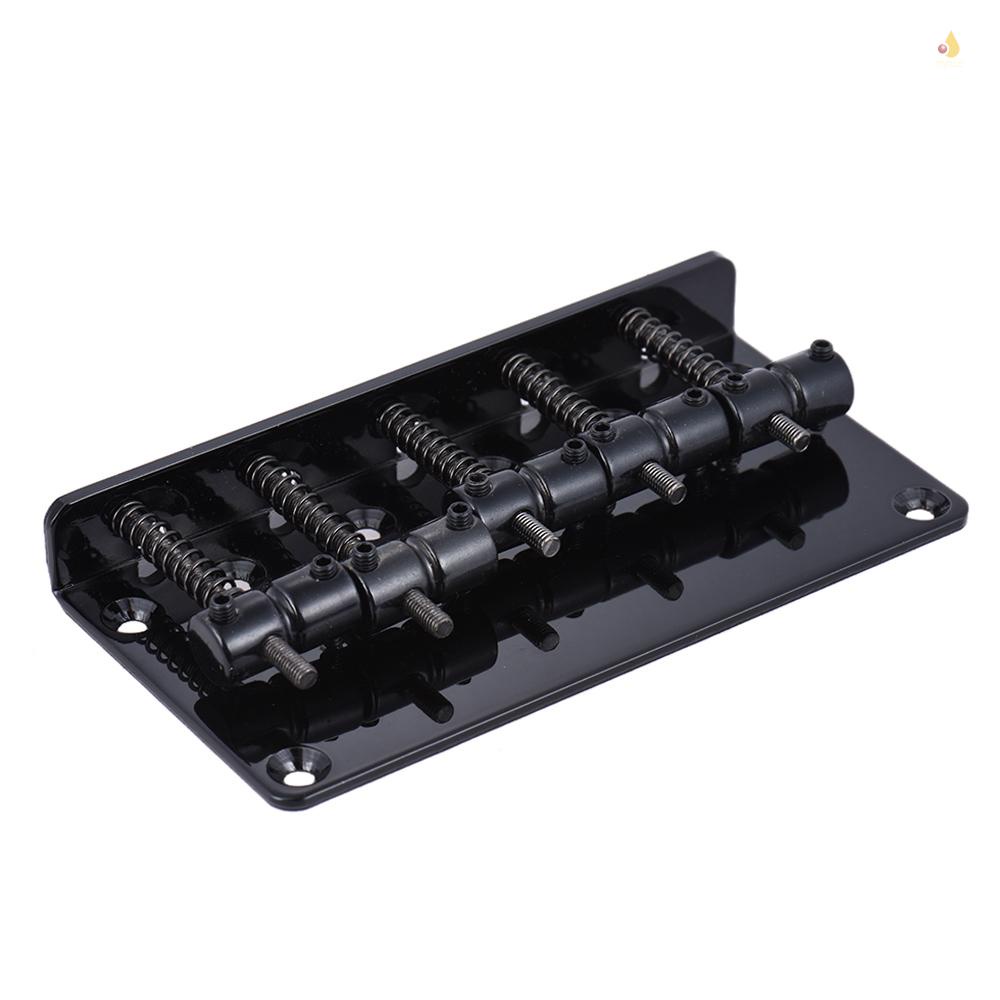 Bộ Cầu Đàn 5 Dây 5 Phím Thay Thế Màu Đen Chuyên Dụng Cho Đàn Guitar Bass Điện