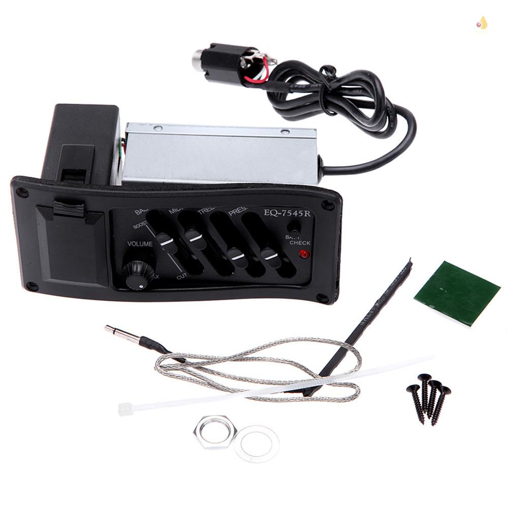 Bộ Khuếch Đại Âm Thanh 4 Băng Tần EQ-7545R Chuyên Dụng Cho Đàn Guitar Acoustic