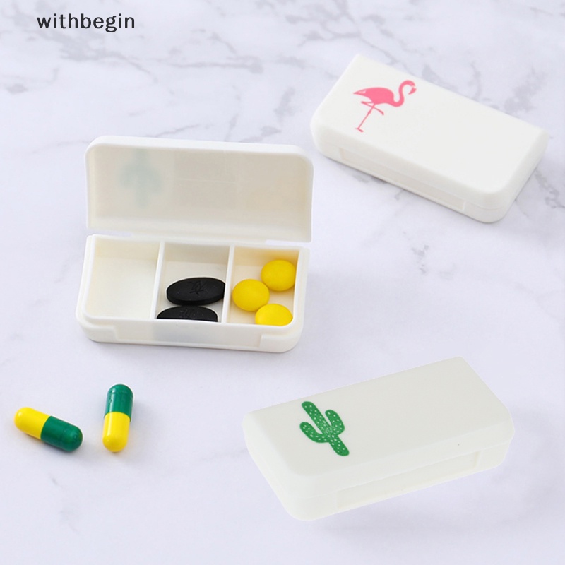 Hộp Đựng Thuốc Mini 3 Ngăn Tiện Dụng Mang Theo Du Lịch / Văn Phòng